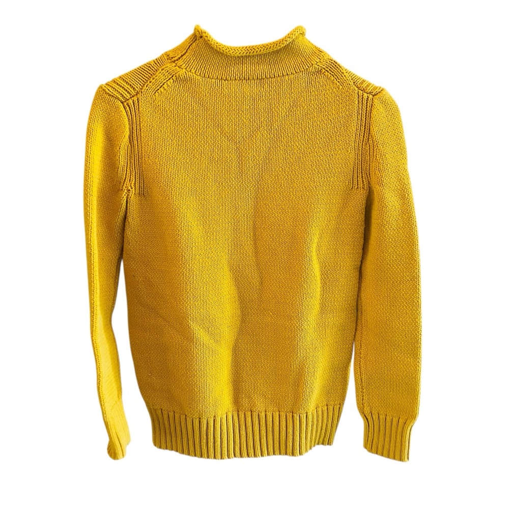 J Crew Always Women's Mustard Yellow Roll Neck Sweater Size XS - Picture 6 of 10